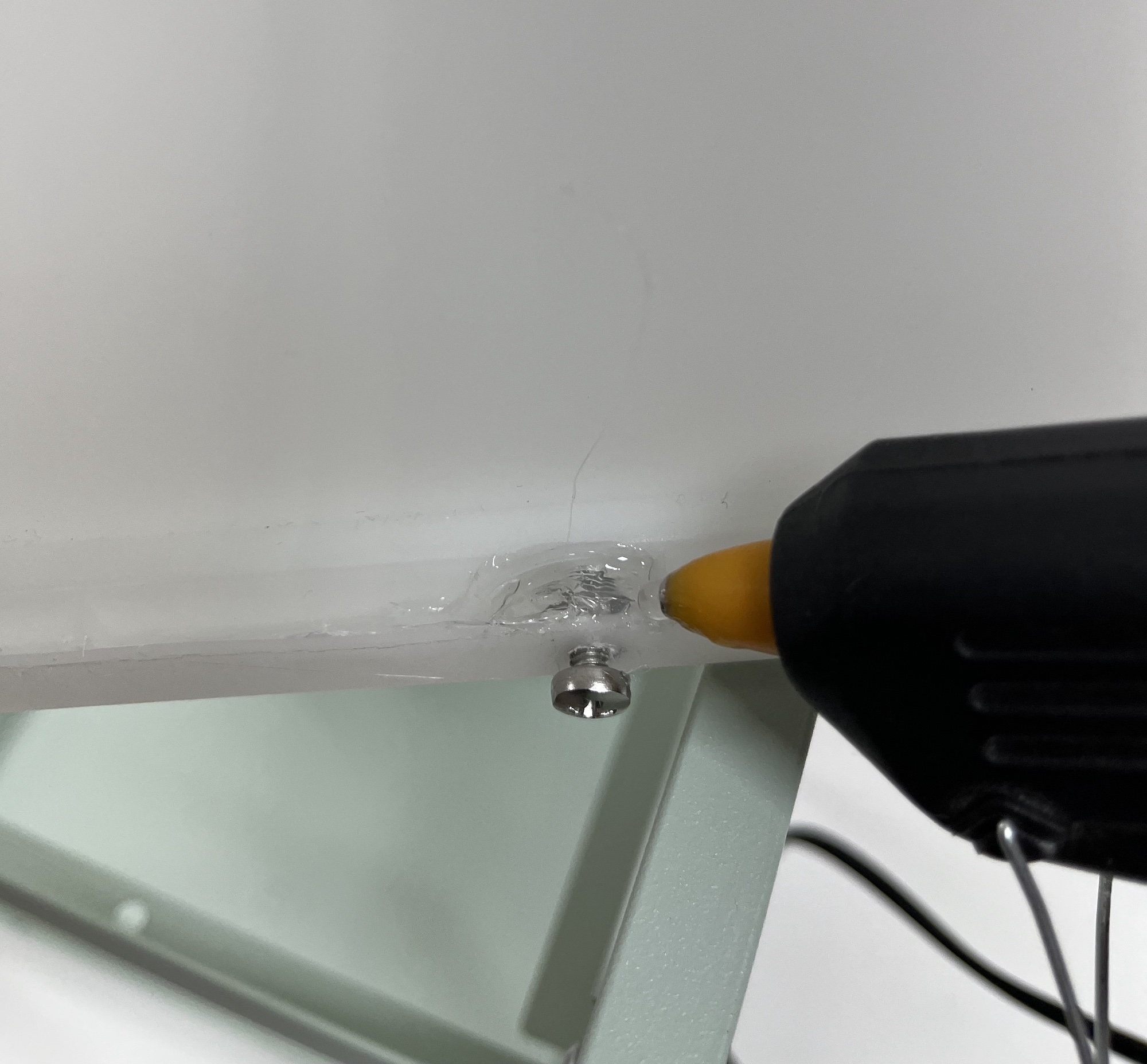 Apply some hot glue